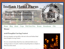 Tablet Screenshot of indianheadfarm.com